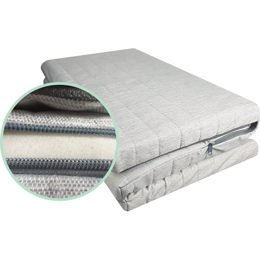 Materac składany turystyczny do łóżeczka szary BABYLI