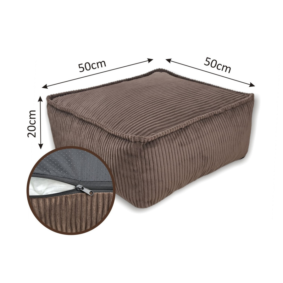 Nowoczesna pufa dekoracyjna do siedzenia