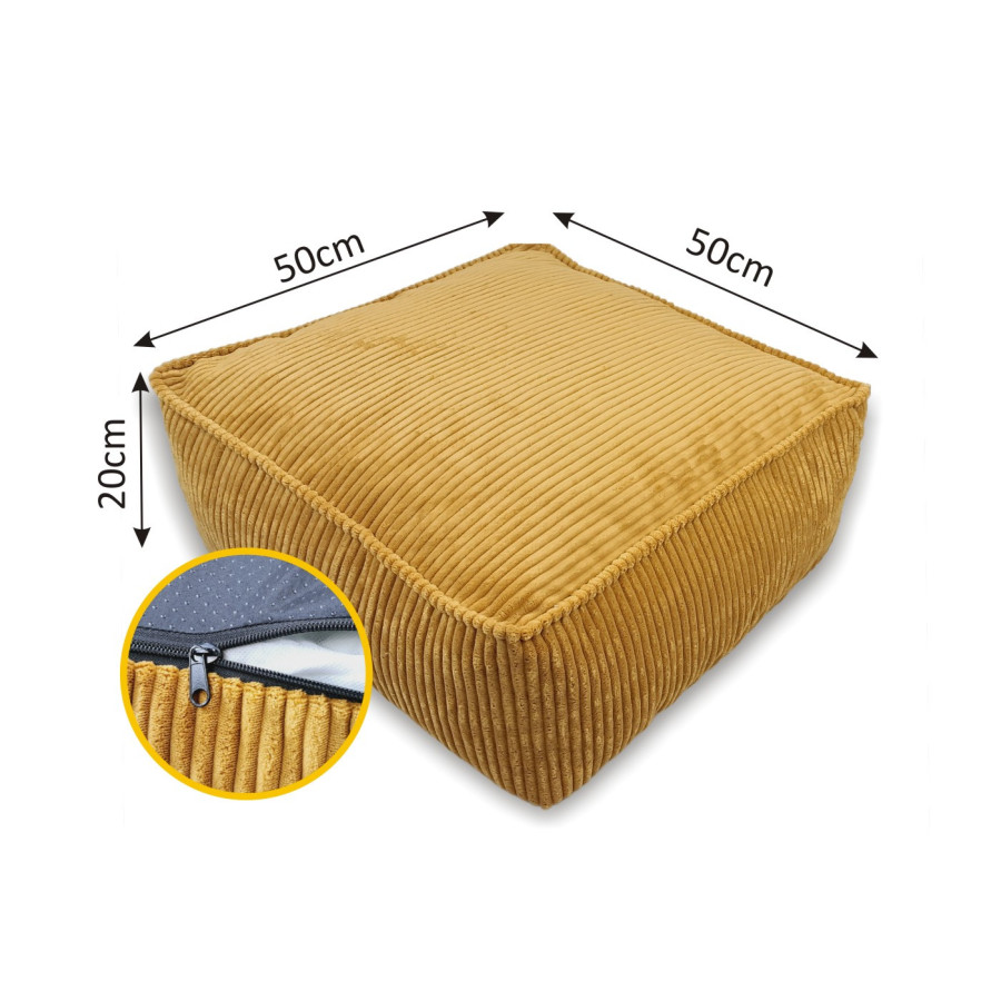 nowoczesna pufa| pufa niska| Materacerzekasnu.pl