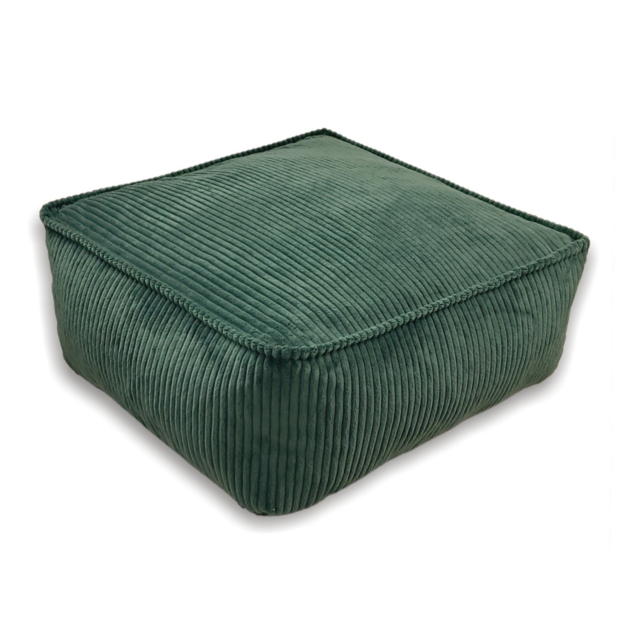 poduszka niska duża zielona