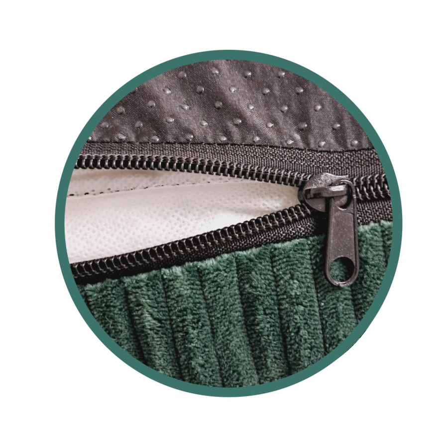 poduszka niska duża zielona