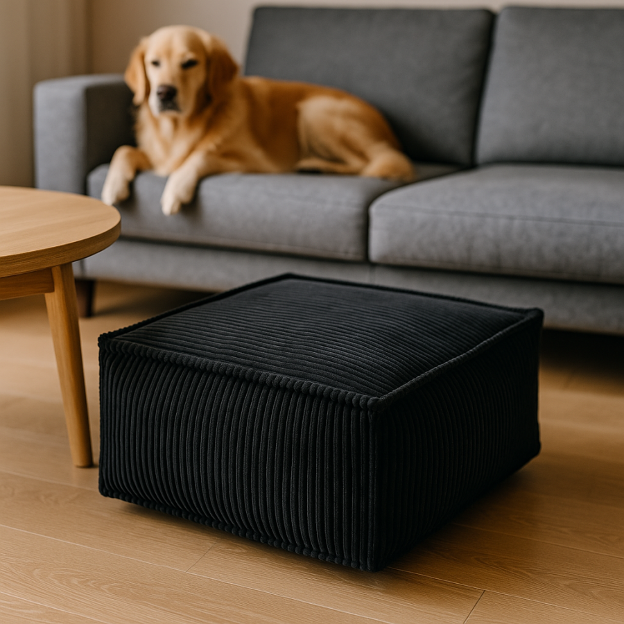 nowoczesna pufa| pufa niska| Materacerzekasnu.pl