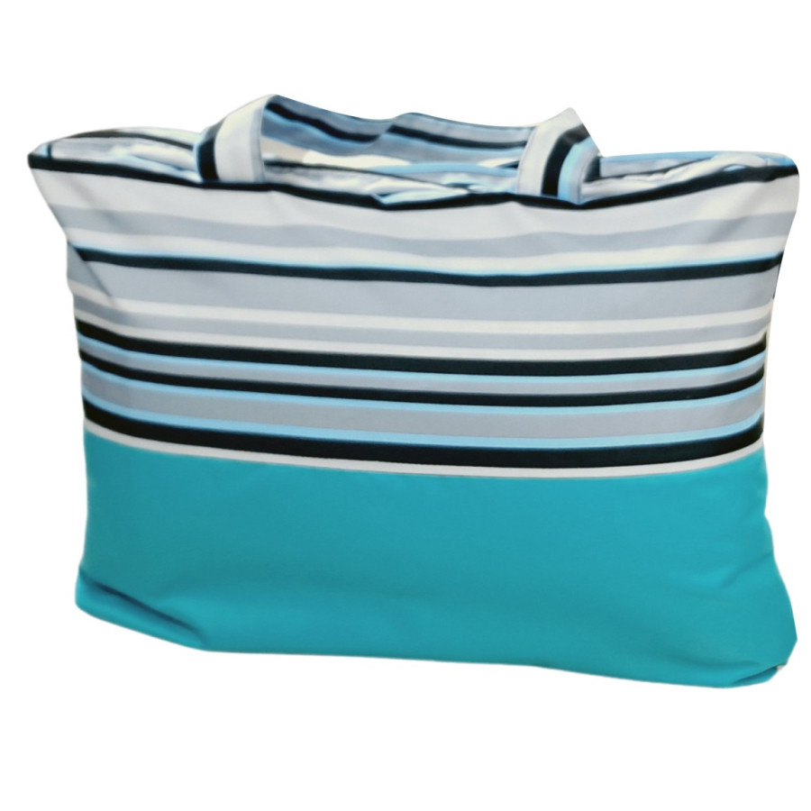 Torba na plażę wodoodporna z kieszonką 55x40 cm