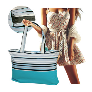 Torba na plażę wodoodporna z kieszonką 55x40 cm