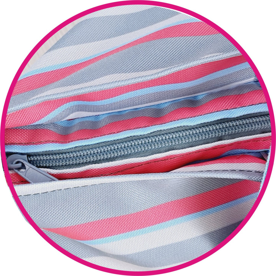 Torba na plażę wodoodporna z kieszonką 55x40 cm