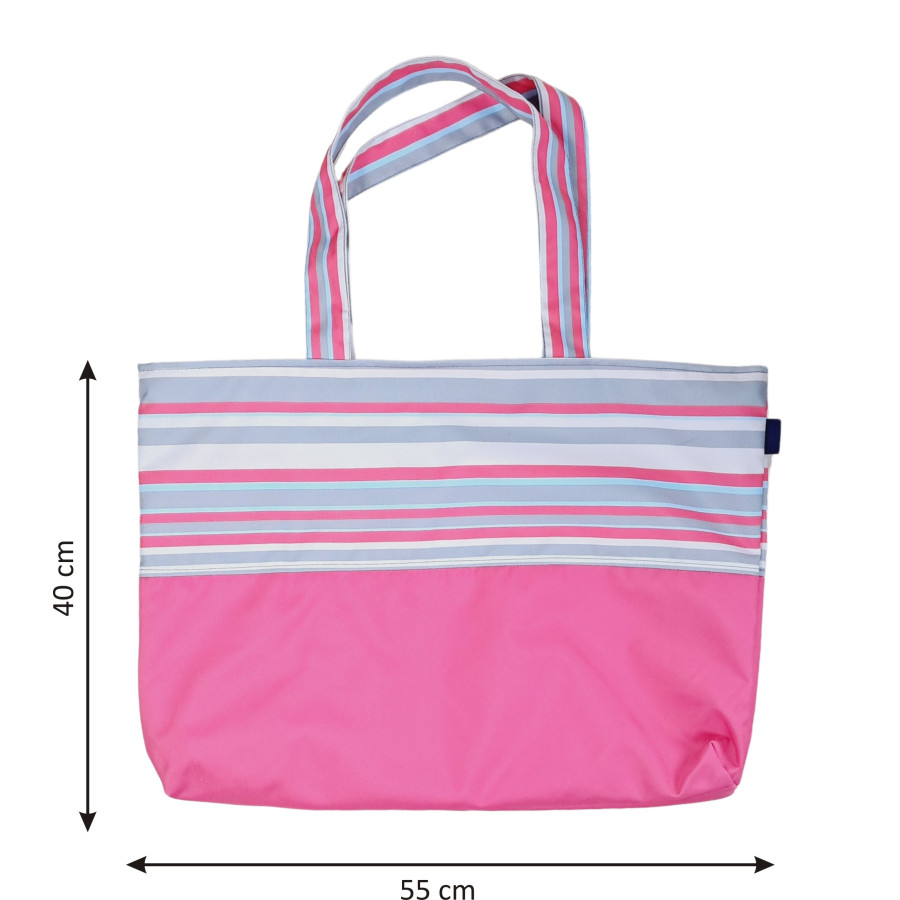 Torba na plażę wodoodporna z kieszonką 55x40 cm