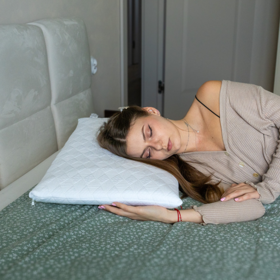 Poduszka ergonomiczna visco do spania na brzuchu